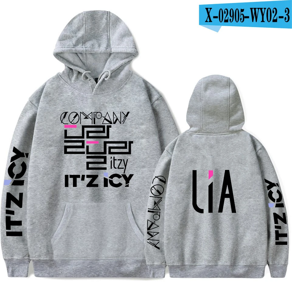 ITZY Hoodie Sweatshirt Exclusive Sweatshirt Women Fashion Harajuku Autumn And Winter Hot Hoodies Women XXS-4XL - Цвет: 25