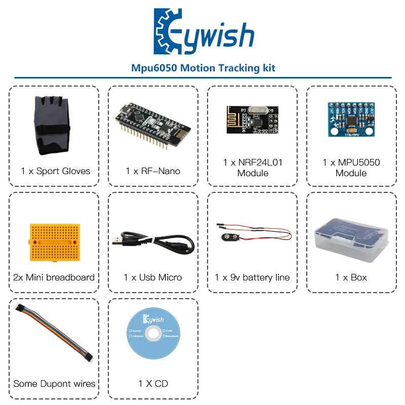 Стартовый набор Keywish для Arduino Nano V3.0 поддержка робота умный автомобиль MPU6050 6 осевой