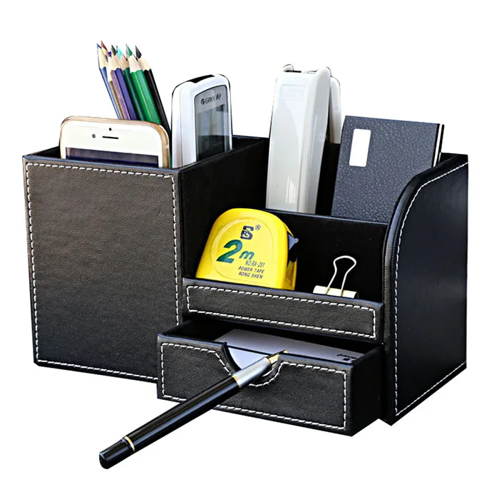 

Basupply 1Pc Desktop Pen Holder Stationery Holder Pencil Cosmetics Organizer for Desk Office School Storage Case Accessories
