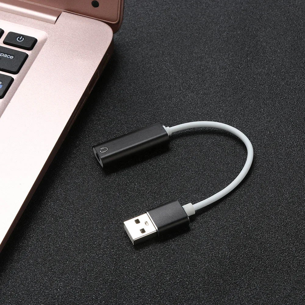 Ouhaobin Usb внешняя звуковая карта на 3,5 мм разъем адаптер стерео динамик для PS3 PC USB звуковая карта и гарнитура комбо