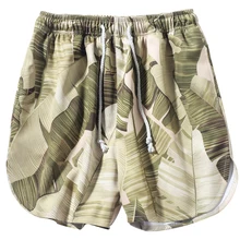 Летние мужские шорты в стиле хип-хоп, льняные летние шорты размера плюс, мужские бермуды до колен из полиэстера, японский стиль CC50DK39