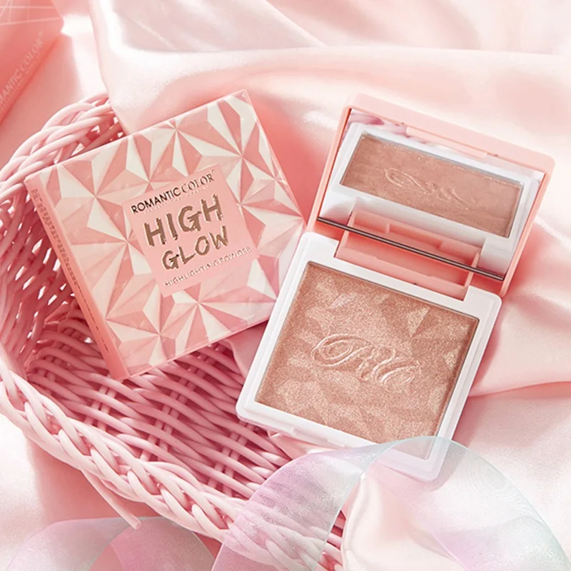 New Highlighter Presses Powder Oil-control Waterproof Smudge-proof Luminous Powder Cosmetic