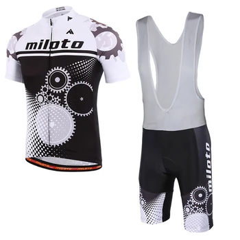 

MILOTO Top quality Breathable Pro Cycling Bib Shorts Cycling Sets Mountain Bicycle Clothes Cycling Jersey Set MTB Bike Clothing