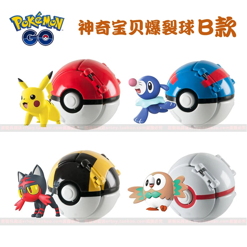 Pokemon Pikachu pokemon ball poket, фигурки, 12 шт., экшн-игрушки pkm, Мультяшные фильмы, наборы