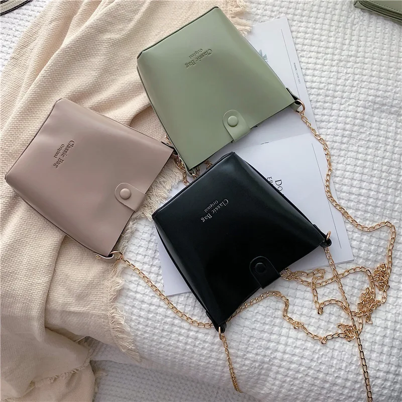 

Ozhouzhan 2019 Trend New Style Pu Embossed Picture-in-Two-Piece Set Simple Bucket Bag Chain Shoulder Oblique Bag Women's