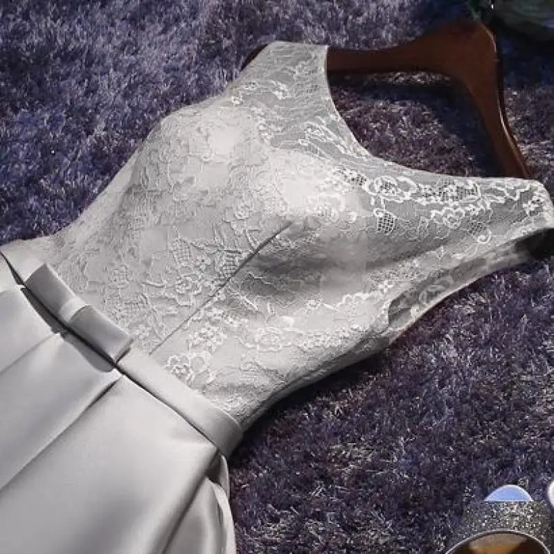Vestido De Noche 2020 милые короткие вечерние платья модное кружевное вечернее платье без