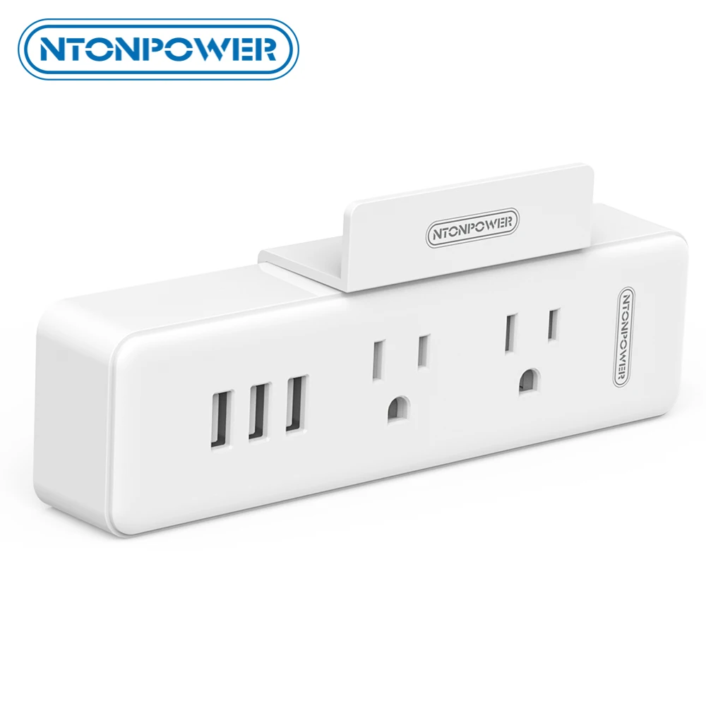 NTONPOWER US 2 розетка Настенная Розетка Противопожарные с 3 USB Порт Зарядки 15 Вт Общая