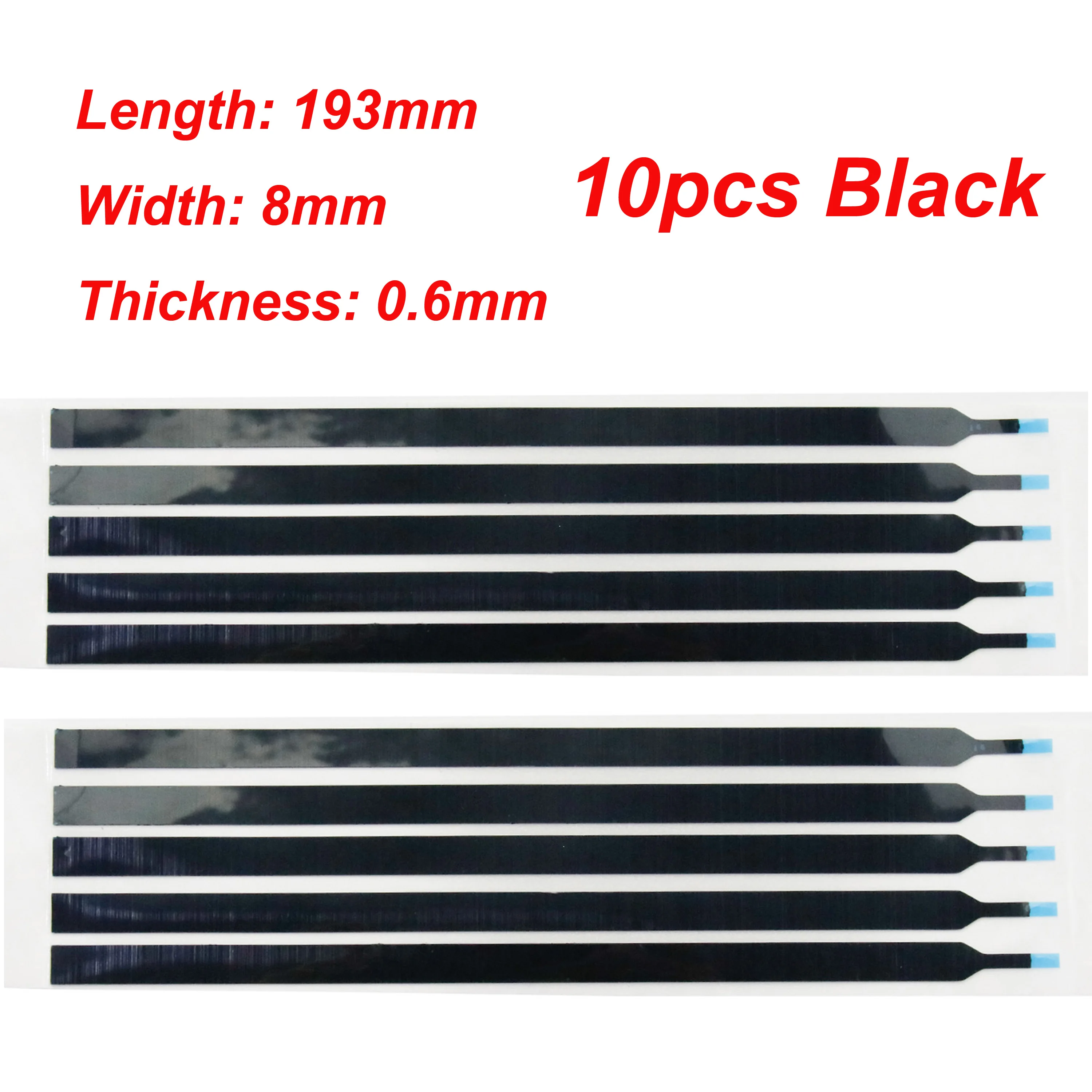 New Pull Tabs Stretch Release Adhesive Strips for LCD Screen with/without Handle-Black/White 10pcs