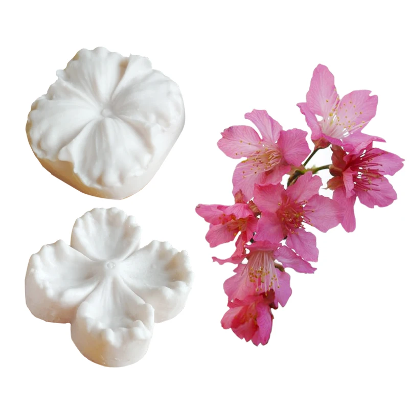 

NEW Cherry Blossoms Veiner Silicone Mould Cake Decorating Chocolate Mold, Fondant Gumpaste Clay Sugarcraft Tools M2129