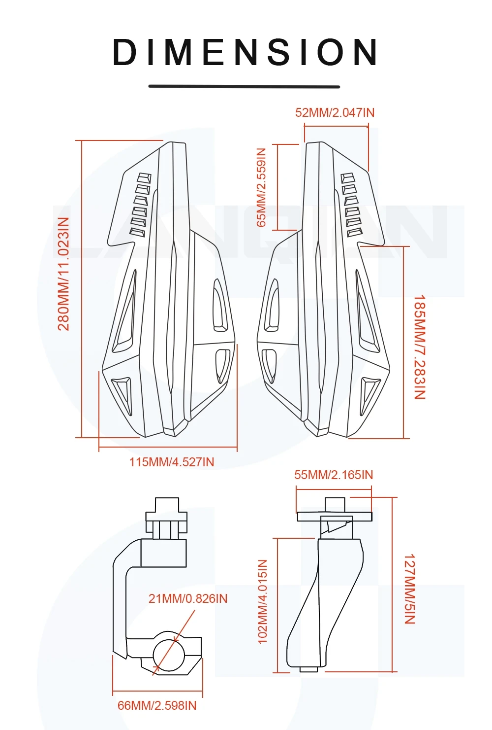 Для Honda Мотоцикл Защита рук руль мотокросса защита для рук CR80R/85R CRF150R CR125R/250R CRF250R CRF450R CRF250X CRF450X