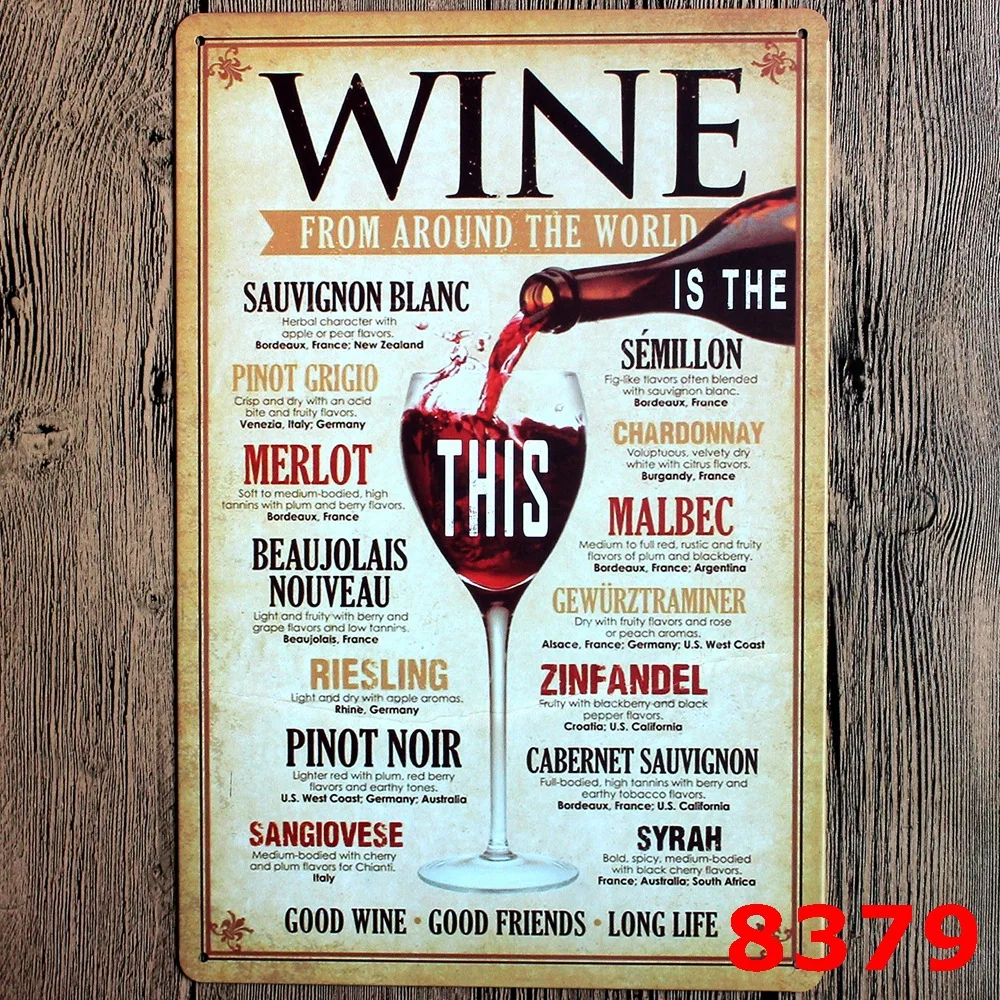 

Retro Metal Tin Sign Wall Decor Painting Bar Wine Style Vintage Metal Tin Sign Poster Craft Pub Decoration For Club Home Decor