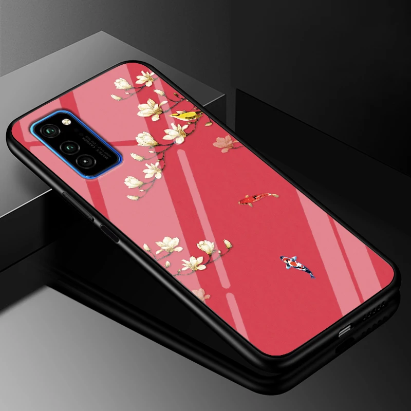 Чехол из поликарбоната для huawei Honor View 30 Pro, пластиковый стеклянный чехол для телефона, черный бампер из ТПУ для huawei Honor View 30 Honor V30 Pro, чехол - Цвет: 6