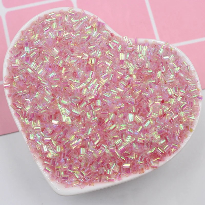 Bubble Gum Pink Lightweight Crispy Soft Straw Bingsu Beads for Crunchy  Bingsu Slime, Iridescent Metallic Straw Beads, 3D Glitter Bingsu Beads  for Slime