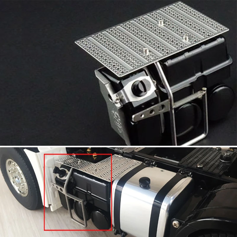 Details about   LESU Metal Battery Box Air Tank for 1/14 DIY Tamiya Model SCANIA RC Tractor DIY