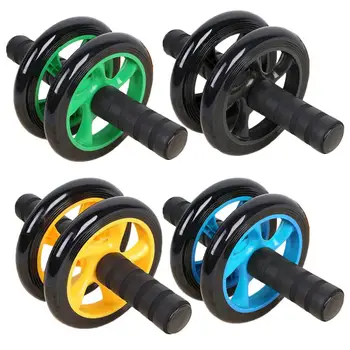 

ABS Abdominal Roller 4-Color Two-Wheeled Fitness Equipment Mute Roller For Arms Back Belly Core Trainer Training Supplies