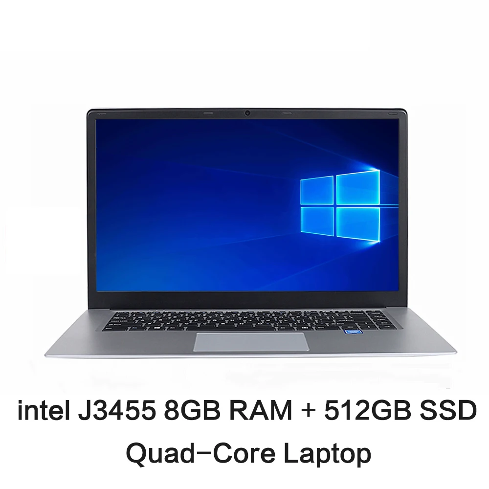 Ноутбук CHUANCHI LapBook Pro 15 6 дюйма Intel Quad Core 8 Гб ОЗУ 128 ГБ 256 512 SSD Windows 10 нетбук J3455