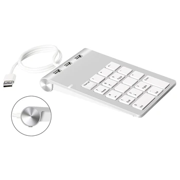 

18 Keys USB 2.0 Wired Practical Mini Ergonomic Digital Keyboard Plug And Play Computers Accessories Numeric Keypad For Laptop PC
