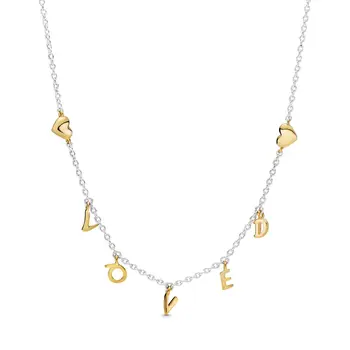 

Baofu New 925 Sterling Silver Necklace Shine Love Script Suitable For Original Women's Necklace Gifts Exquisite Jewelry