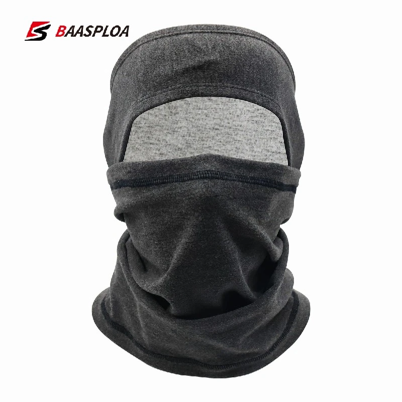 Baasploa Elastic Hair Band Face Mask Running Men Sweatband Sports Headband Women Strech Turban Sweatband Windproof 2-Piece Suit