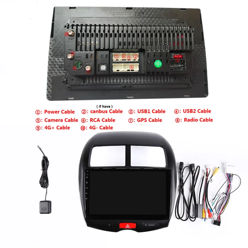 10," Android автомобильный DVD мультимедийный плеер gps для Mitsubishi ASX 2010 2011 2012 2013- автомобильный Радио стерео Навигатор bluetooth