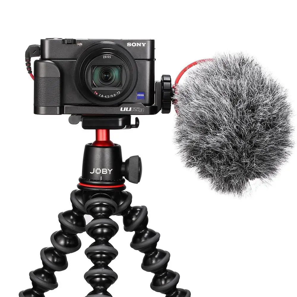 UURig R017 Vlog L Пластина для sony RX100 VII держатель для холодного башмака ручка микрофона R60