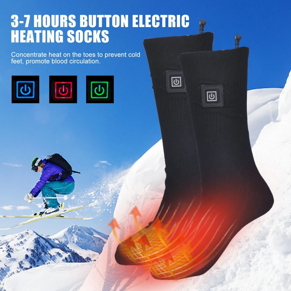 Heated Socks Electric Heating Socks Rechargeable Sokken No Battery Electric Heating Thermal Men Women Outdoor For Winter Ski