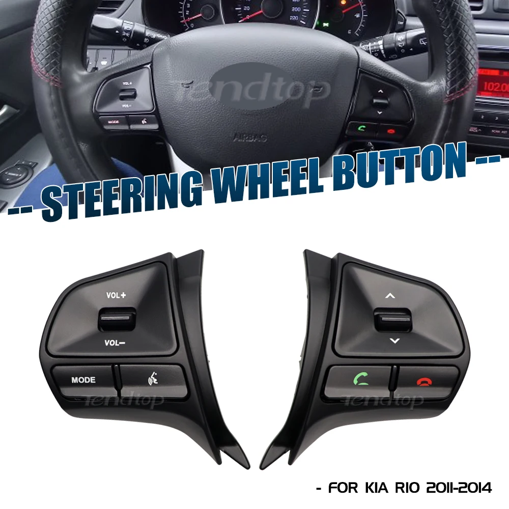 Multimedia Steering Wheel Buttons Car Panel Control Volume Switch Bluetooth Car Accessories For