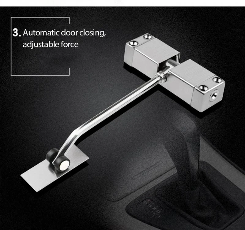 Chaud Facile Installer Automatique Printemps Porte Ferme Petite Porte Catche Pas Positionnement Automatique Fermer La Porte Coupe Feu Livraison Directe Aliexpress