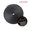 Auto Door Rubber Seal Strip L-type Double Layer Sealing Adhesive Stickers Noise Insulation Weatherstrip Car Interior Accessories 2