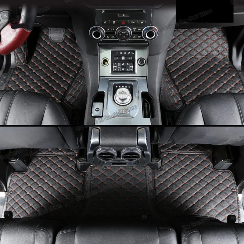 Lsrtw2017 кожаный автомобильный коврик для Land Rover Discovery 3 4 LR3 LR4 2006 2007 2008 2009 2010 2011 2012 2013 2014