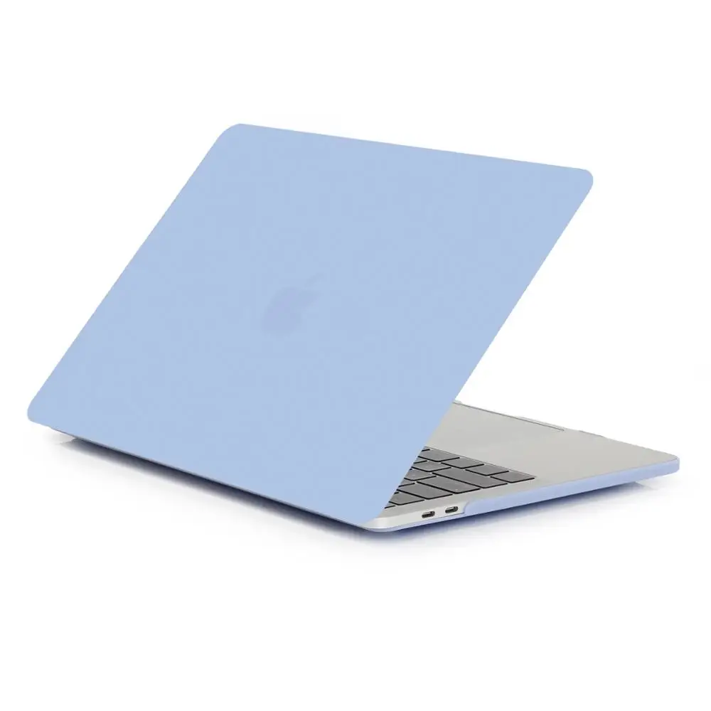Матовая прозрачная лампа прозрачный чехол для Mac book Air Pro retina 11 12 13 15 Touch Bar A2159 Air 13 A1932 чехол - Цвет: New real blue