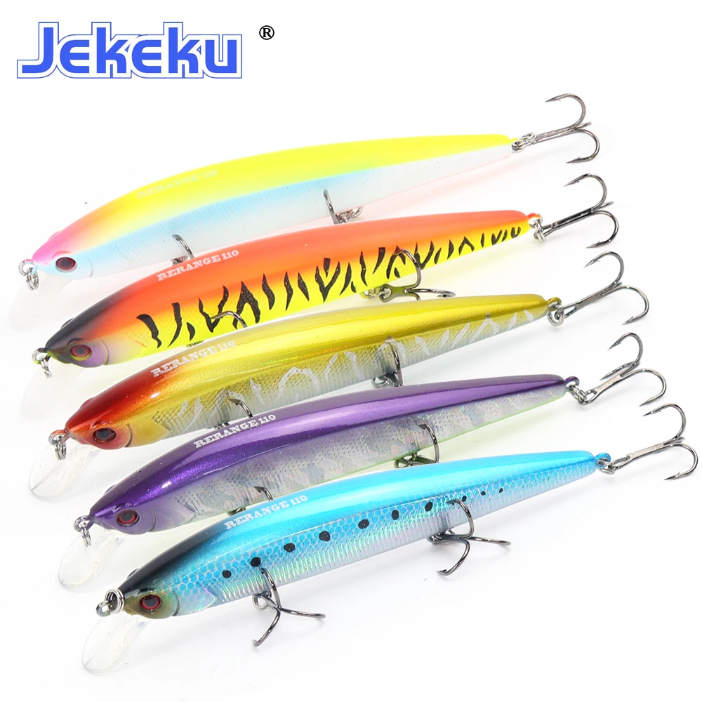 

Рыболовная приманка JEKEKU, новая жесткая блесна, 110 мм, 15,5 г, воблер с шариком, искусственная приманка для щуки, окуня, 1 шт.