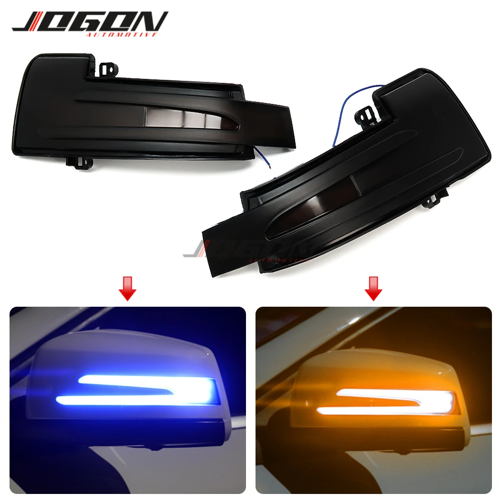 For Mercedes Benz ML W166 GL X166 GLS GLE R W251 G W463 2013-2018 Side Mirror Dynamic LED Turn Signal Light Blinker Indicator