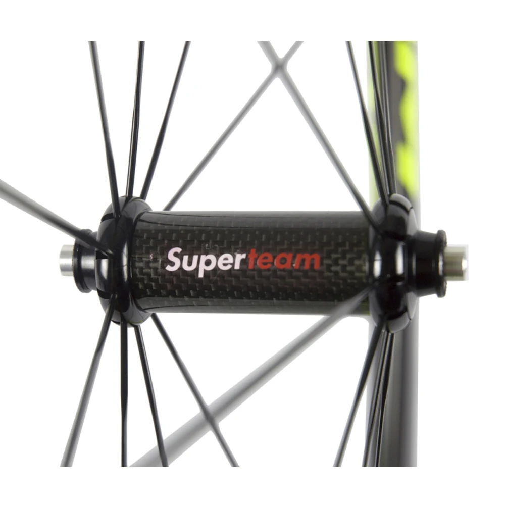 SUPERTEAM 700c комплект колес для шоссейного велосипеда колеса 38 мм клинчер/Трубчатые/бескамерные карбоновые колеса с R36 ступицы