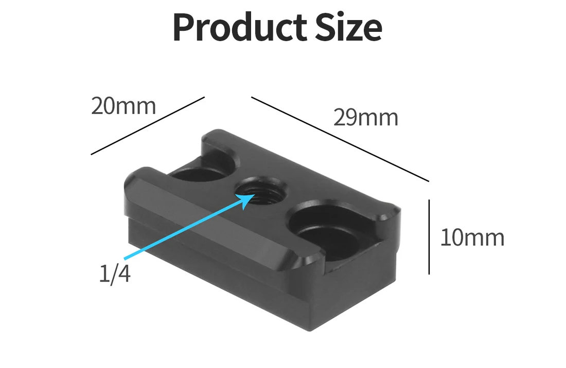 US 2.44 BGNING Monitor Mounting Plate for RONIN SC Stabilizer