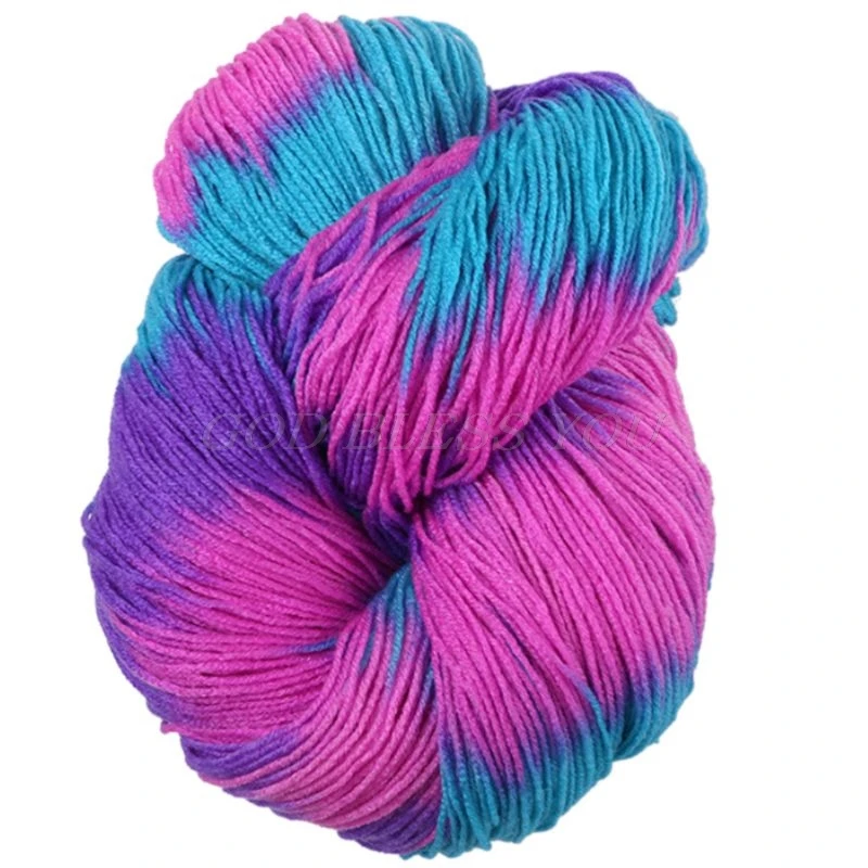 50 г Смешанная цветная пряжа для вязания, акриловое волокно, мягкая, не скатывающаяся, окрашенная, ручная вязка, нить для вязания «сделай сам», свитер - Цвет: A