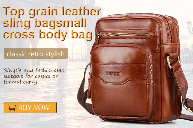 Мужской небольшой портфель из натуральной кожи, винтажная сумка на плечо с несколькими карманами, сумки-мессенджеры для мужчин, кожаная мягкая сумка-слинг