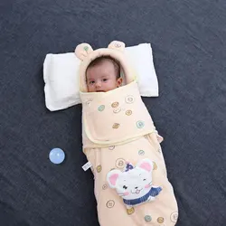 Edredón de algodón para recién nacidos, Protector de cuello para bebé, abrigo para bebé estilo primavera y otoño