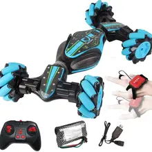 Игрушечный автомобиль-трюк с дистанционным управлением, 2,4 г, чувствительный автомобиль с жестами, для езды по бездорожью, 45 минут в режиме ожидания, подходит для любой местности, подарок для детей