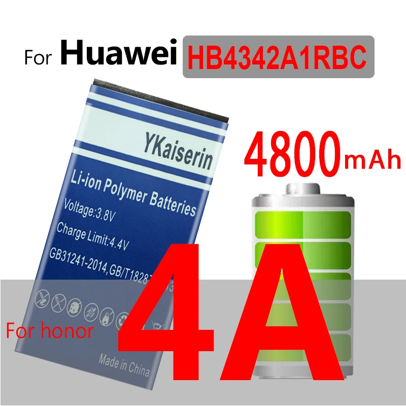 Для Huawei батарея HB4342A1RBC для Y5 II Y6 Y7 Pro Y3 2017 Y9 2018 Honor 4A 5A 6A 6C 4X 4C SCL TL00 LYO L21|Аккумуляторы