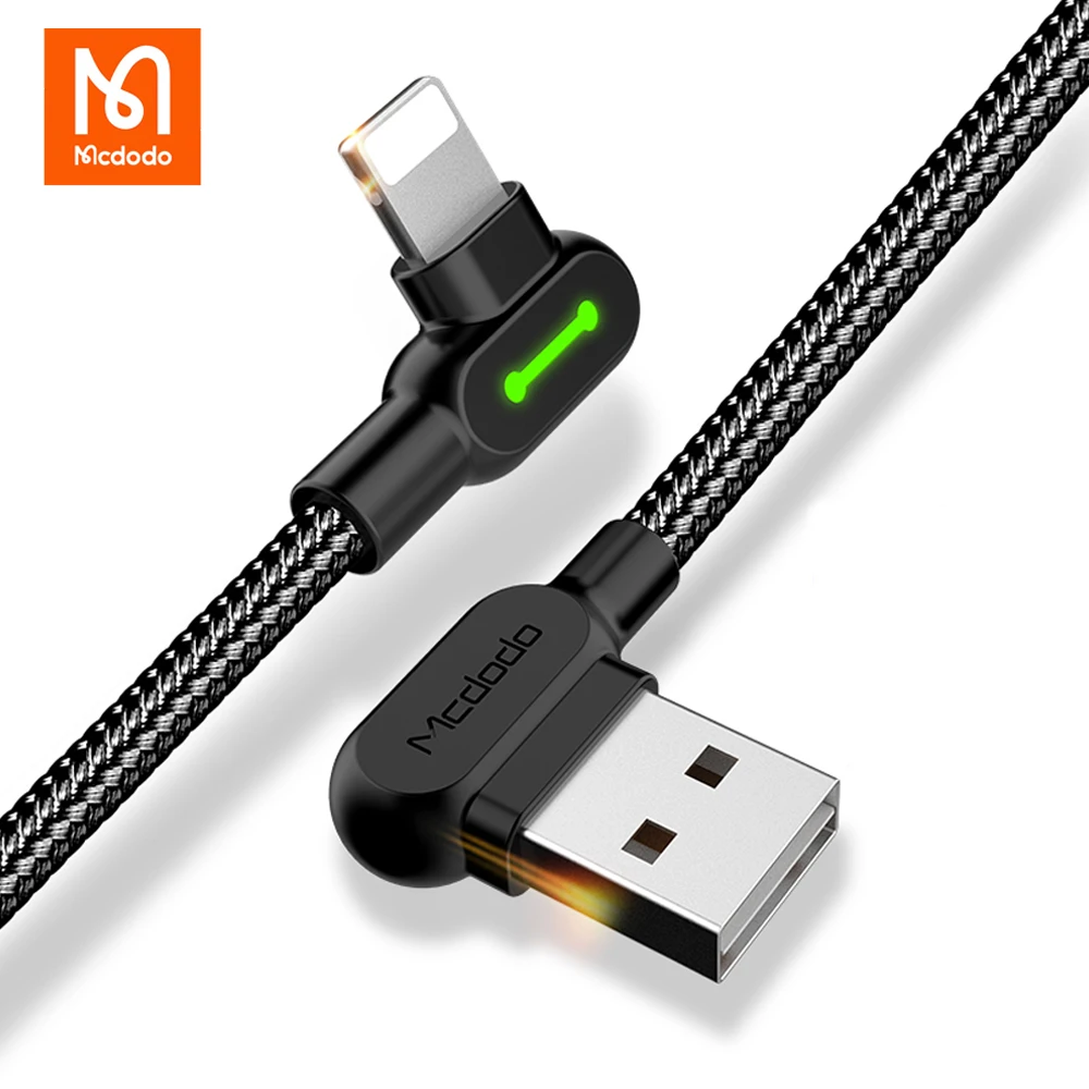 USB-кабель Mcdodo для Lighting iPhone 13 11 12 Pro Max Xs Xr X SE2020 8 7 6 Plus iPad Air Mini 2 4 А шнур быстрой зарядки