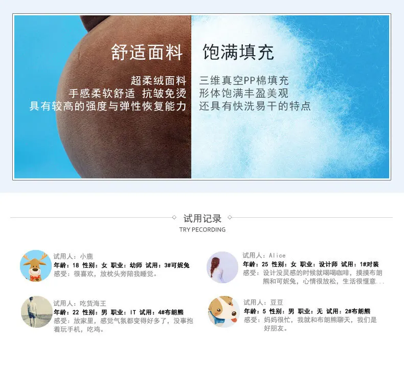 Changyi официальная версия Авторизованная линия друзья COUPLE'S коричневый медведь мягкая игрушка подлинный