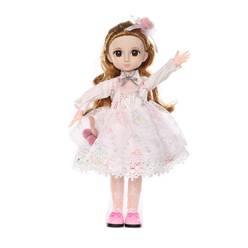 32 см BJD кукла 1/6 с цветочной юбкой в стиле кантри аксессуары для одежды 22 подвижных