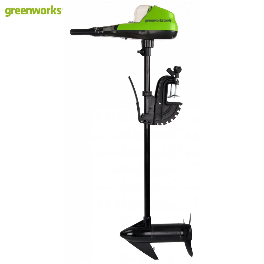 Лодочный мотор аккумуляторный Greenworks G40TM55 40V 25 кг без АКБ и ЗУ|Лодочный мотор| |