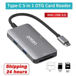 OTG Мульти USB 3,0 считыватель смарт-карт памяти USB type c адаптер мини SD кард-ридер для micro SD/TF/CF microsd для компьютера ноутбука