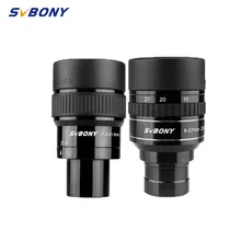 

SVBONY 1.25'' Zoom Telescope Eyepiece 7.2-21.6mm/9-27mm Super-Wide Angle Fully Multi-Coated Accepts 1.25" Eyepieces SV191