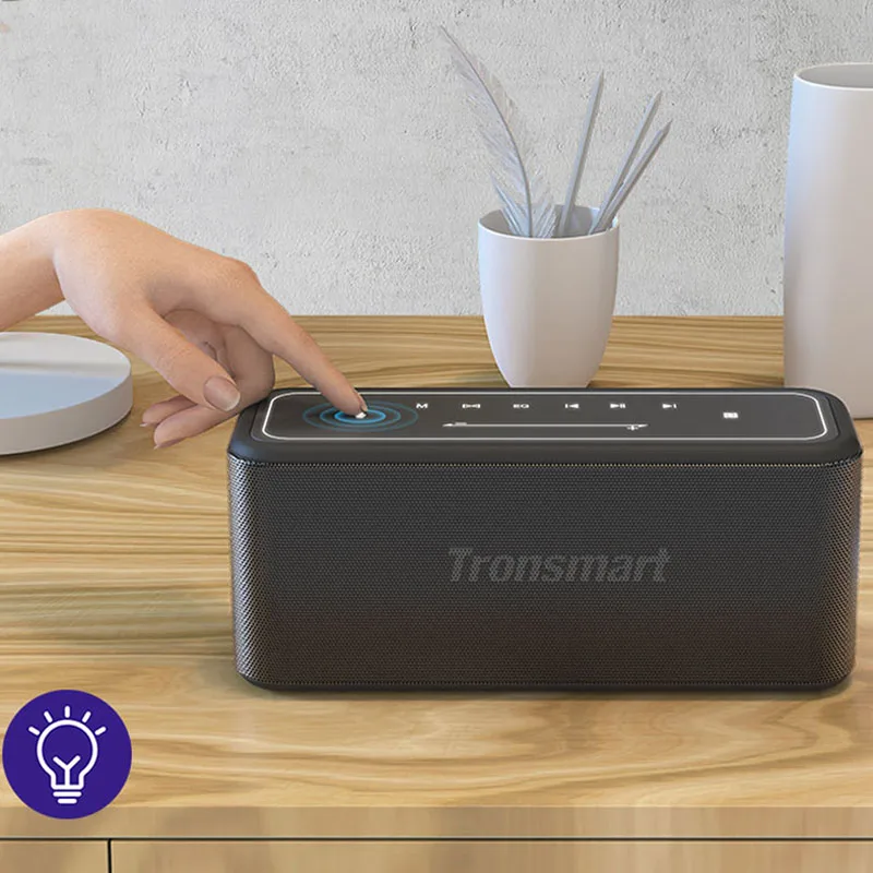 Tronsmart Mega Pro 60W Bluetooth Speaker Portable Home Speaker with Enhanced Bass NFC TWS IPX5 WaterproofVoice Assistant