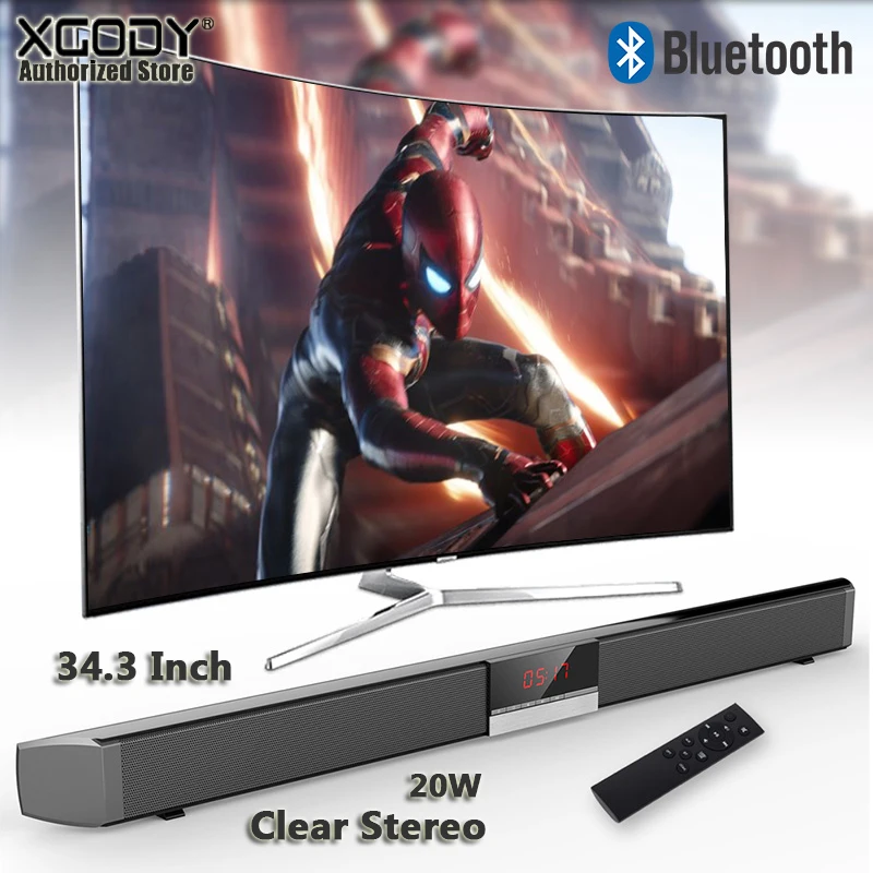 XGODY SR100 Plus Bluetooth Саундбар для телевизора беспроводной динамик Aux In коаксиальный