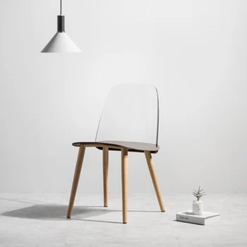

Modern Creative Restaurant Dining Chair Restaurant Office Meeting Transparent Chair Home Study Learning Creative Lounge Chair
