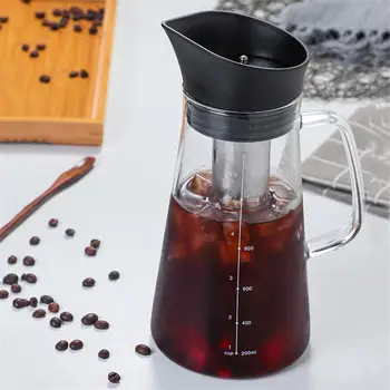 

Glass Coffee Pot Cold And Hot Dual-function Coffee Pot Cold Extraction Ice Brewed Coffee Pot Thick Borosilicate Glass Water Bott